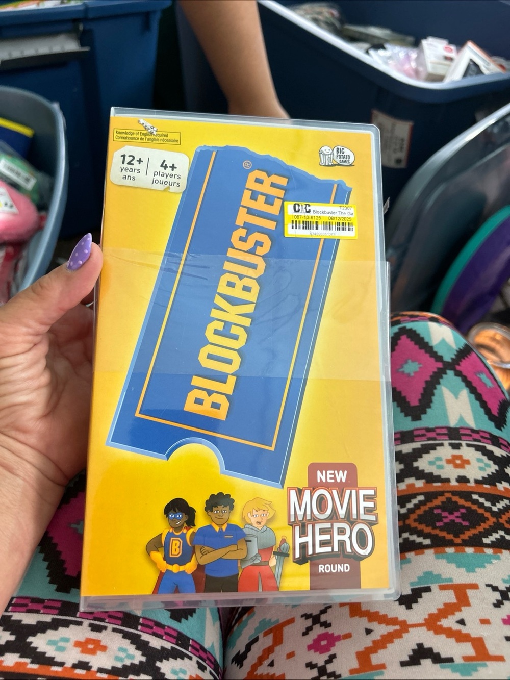 Movie Hero Party Game - Yellow & Blue